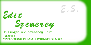 edit szemerey business card